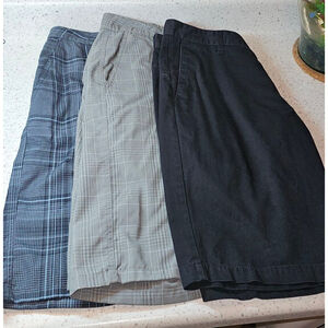 3 Pairs of Men's 32 inch Shorts - Volcom & O'neill